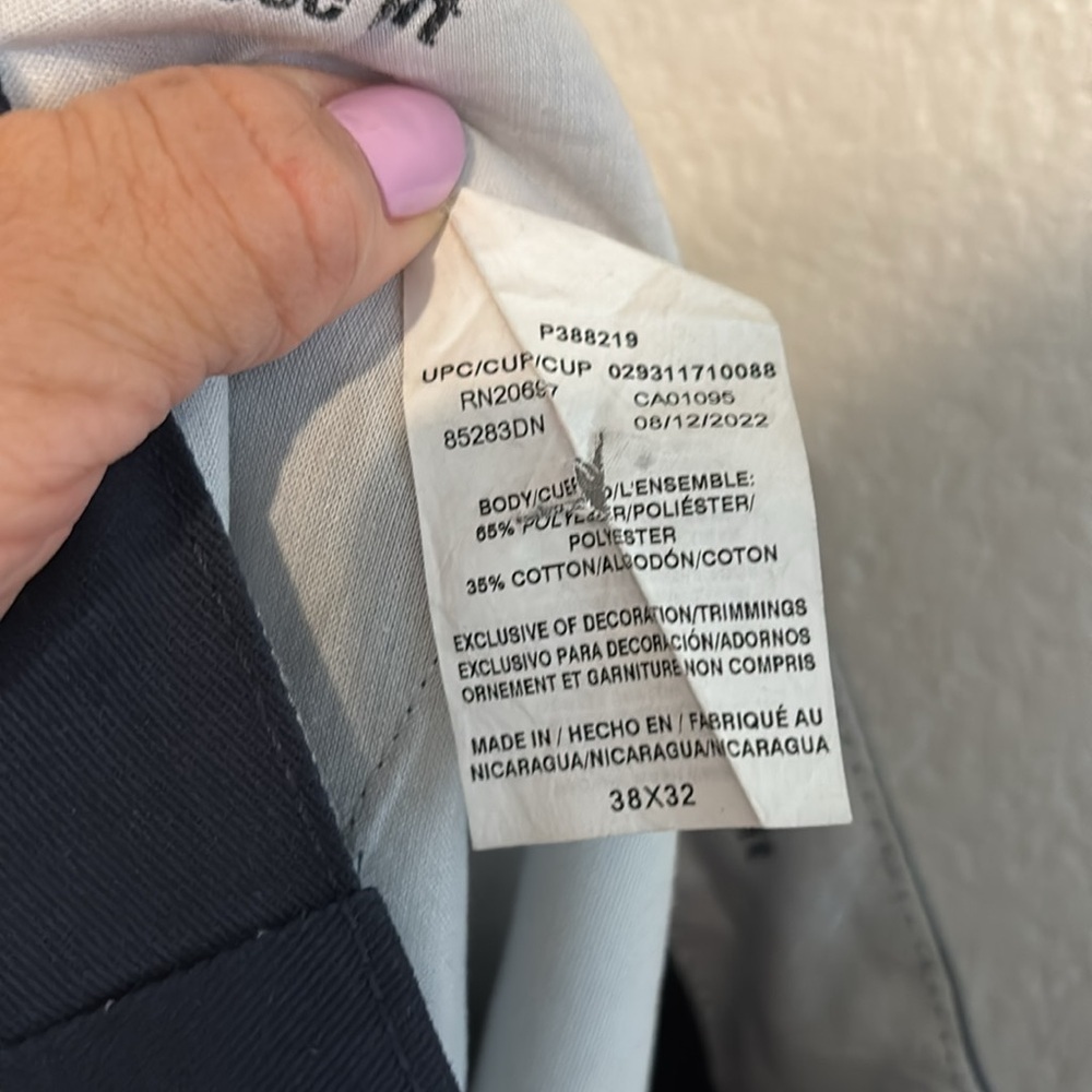 Dickies Men’s Loose Fit Blue Pants, Undone Hems Size 38x32 - Picture 7 of 7